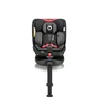 Scaun auto, Lionelo, i-Size Navy, 0-36 Kg, 40-150 cm, Cu isofix si picior de fixare, Protectie laterala, Rotire 360 grade, Ajustare spatar in 4 pozitii, Tetiera reglabila in 11 trepte, Conform cu R129, Negru/Rosu - 7