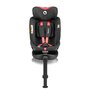 Scaun auto, Lionelo, i-Size Navy, 0-36 Kg, 40-150 cm, Cu isofix si picior de fixare, Protectie laterala, Rotire 360 grade, Ajustare spatar in 4 pozitii, Tetiera reglabila in 11 trepte, Conform cu R129, Negru/Rosu - 9