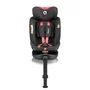 Scaun auto, Lionelo, i-Size Navy, 0-36 Kg, 40-150 cm, Cu isofix si picior de fixare, Protectie laterala, Rotire 360 grade, Ajustare spatar in 4 pozitii, Tetiera reglabila in 11 trepte, Conform cu R129, Negru/Rosu - 9