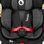 Scaun auto, Lionelo, i-Size Navy, 0-36 Kg, 40-150 cm, Cu isofix si picior de fixare, Protectie laterala, Rotire 360 grade, Ajustare spatar in 4 pozitii, Tetiera reglabila in 11 trepte, Conform cu R129, Negru/Rosu - 31