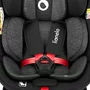 Scaun auto, Lionelo, i-Size Navy, 0-36 Kg, 40-150 cm, Cu isofix si picior de fixare, Protectie laterala, Rotire 360 grade, Ajustare spatar in 4 pozitii, Tetiera reglabila in 11 trepte, Conform cu R129, Negru/Rosu - 31