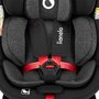Scaun auto, Lionelo, i-Size Navy, 0-36 Kg, 40-150 cm, Cu isofix si picior de fixare, Protectie laterala, Rotire 360 grade, Ajustare spatar in 4 pozitii, Tetiera reglabila in 11 trepte, Conform cu R129, Negru/Rosu - 32