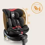 Scaun auto, Lionelo, i-Size Navy, 0-36 Kg, 40-150 cm, Cu isofix si picior de fixare, Protectie laterala, Rotire 360 grade, Ajustare spatar in 4 pozitii, Tetiera reglabila in 11 trepte, Conform cu R129, Negru/Rosu - 35