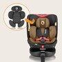 Scaun auto, Lionelo, i-Size Navy, 0-36 Kg, 40-150 cm, Cu isofix si picior de fixare, Protectie laterala, Rotire 360 grade, Ajustare spatar in 4 pozitii, Tetiera reglabila in 11 trepte, Conform cu R129, Negru/Rosu - 36