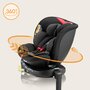 Scaun auto, Lionelo, i-Size Navy, 0-36 Kg, 40-150 cm, Cu isofix si picior de fixare, Protectie laterala, Rotire 360 grade, Ajustare spatar in 4 pozitii, Tetiera reglabila in 11 trepte, Conform cu R129, Negru/Rosu - 37