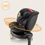 Scaun auto, Lionelo, i-Size Navy, 0-36 Kg, 40-150 cm, Cu isofix si picior de fixare, Protectie laterala, Rotire 360 grade, Ajustare spatar in 4 pozitii, Tetiera reglabila in 11 trepte, Conform cu R129, Negru/Rosu - 37
