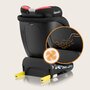 Scaun auto, Lionelo, i-Size Navy, 0-36 Kg, 40-150 cm, Cu isofix si picior de fixare, Protectie laterala, Rotire 360 grade, Ajustare spatar in 4 pozitii, Tetiera reglabila in 11 trepte, Conform cu R129, Negru/Rosu - 40