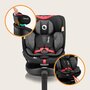 Scaun auto, Lionelo, i-Size Navy, 0-36 Kg, 40-150 cm, Cu isofix si picior de fixare, Protectie laterala, Rotire 360 grade, Ajustare spatar in 4 pozitii, Tetiera reglabila in 11 trepte, Conform cu R129, Negru/Rosu - 41