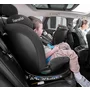 Scaun auto, Lionelo, i-Size Navy, 0-36 Kg, 40-150 cm, Cu isofix si picior de fixare, Protectie laterala, Rotire 360 grade, Ajustare spatar in 4 pozitii, Tetiera reglabila in 11 trepte, Conform cu R129, Negru/Rosu - 50