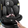 Scaun auto, Lionelo, i-Size Navy, 0-36 Kg, 40-150 cm, Cu isofix si picior de fixare, Protectie laterala, Rotire 360 grade, Ajustare spatar in 4 pozitii, Tetiera reglabila in 11 trepte, Conform cu R129, Negru/Roz - 22
