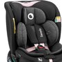 Scaun auto, Lionelo, i-Size Navy, 0-36 Kg, 40-150 cm, Cu isofix si picior de fixare, Protectie laterala, Rotire 360 grade, Ajustare spatar in 4 pozitii, Tetiera reglabila in 11 trepte, Conform cu R129, Negru/Roz - 23