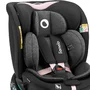 Scaun auto, Lionelo, i-Size Navy, 0-36 Kg, 40-150 cm, Cu isofix si picior de fixare, Protectie laterala, Rotire 360 grade, Ajustare spatar in 4 pozitii, Tetiera reglabila in 11 trepte, Conform cu R129, Negru/Roz - 23
