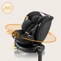 Scaun auto, Lionelo, i-Size Navy, 0-36 Kg, 40-150 cm, Cu isofix si picior de fixare, Protectie laterala, Rotire 360 grade, Ajustare spatar in 4 pozitii, Tetiera reglabila in 11 trepte, Conform cu R129, Negru/Roz - 37