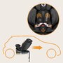 Scaun auto, Lionelo, i-Size Navy, 0-36 Kg, 40-150 cm, Cu isofix si picior de fixare, Protectie laterala, Rotire 360 grade, Ajustare spatar in 4 pozitii, Tetiera reglabila in 11 trepte, Conform cu R129, Negru/Roz - 38