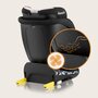 Scaun auto, Lionelo, i-Size Navy, 0-36 Kg, 40-150 cm, Cu isofix si picior de fixare, Protectie laterala, Rotire 360 grade, Ajustare spatar in 4 pozitii, Tetiera reglabila in 11 trepte, Conform cu R129, Negru/Roz - 40
