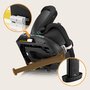 Scaun auto, Lionelo, i-Size Navy, 0-36 Kg, 40-150 cm, Cu isofix si picior de fixare, Protectie laterala, Rotire 360 grade, Ajustare spatar in 4 pozitii, Tetiera reglabila in 11 trepte, Conform cu R129, Negru/Roz - 42