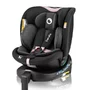 Scaun auto, Lionelo, i-Size Navy, 0-36 Kg, 40-150 cm, Cu isofix si picior de fixare, Protectie laterala, Rotire 360 grade, Ajustare spatar in 4 pozitii, Tetiera reglabila in 11 trepte, Conform cu R129, Negru/Roz - 1