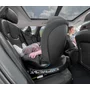Scaun auto, Lionelo, i-Size Navy, 0-36 Kg, 40-150 cm, Cu isofix si picior de fixare, Protectie laterala, Rotire 360 grade, Ajustare spatar in 4 pozitii, Tetiera reglabila in 11 trepte, Conform cu R129, Negru/Roz - 50