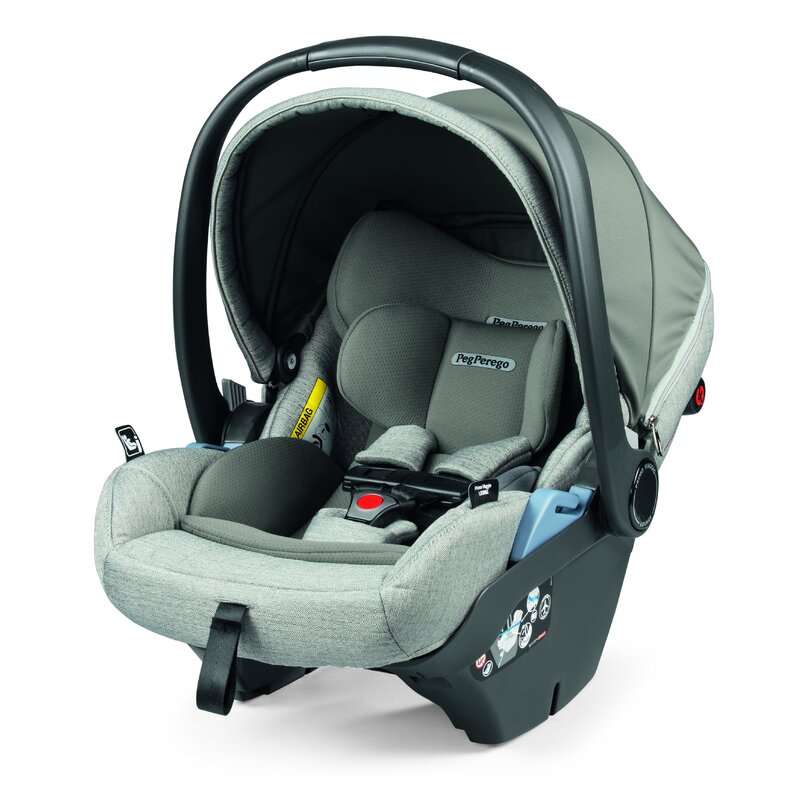 Peg Perego - Scaun auto Primoviaggio Loudge Luxe Pure Spatar reglabil, Protectie laterala, 0-13 Kg
