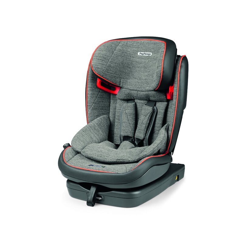 Peg perego - scaun auto viaggio 1-2-3 via wonder spatar reglabil, protectie laterala, 9-36 kg, gri