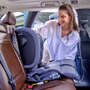 Scaun auto pliabil, Lionelo, Nelly, i-Size, 76- 150 cm, Tetiera reglabila in 15 pozitii, Spatar reglabil in 4 pozitii, Sisteme de fixare Isofix si Top Tether, Sezut lat si confortabil, Conform cu ECE R129, Gri - 25