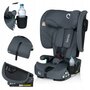 Scaun auto pliabil, Lionelo, Nelly, i-Size, 76- 150 cm, Tetiera reglabila in 15 pozitii, Spatar reglabil in 4 pozitii, Sisteme de fixare Isofix si Top Tether, Sezut lat si confortabil, Conform cu ECE R129, Gri - 37