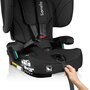 Scaun auto pliabil, Lionelo, Nelly, i-Size, 76- 150 cm, Tetiera reglabila in 15 pozitii, Spatar reglabil in 4 pozitii, Sisteme de fixare Isofix si Top Tether, Sezut lat si confortabil, Conform cu ECE R129, Negru - 14