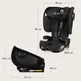 Scaun auto pliabil, Lionelo, Nelly, i-Size, 76- 150 cm, Tetiera reglabila in 15 pozitii, Spatar reglabil in 4 pozitii, Sisteme de fixare Isofix si Top Tether, Sezut lat si confortabil, Conform cu ECE R129, Negru - 32