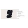 Scaun auto pliabil, Lionelo, Nelly, i-Size, 76- 150 cm, Tetiera reglabila in 15 pozitii, Spatar reglabil in 4 pozitii, Sisteme de fixare Isofix si Top Tether, Sezut lat si confortabil, Conform cu ECE R129, Negru - 42