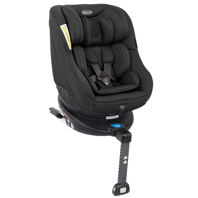 Graco - scaun auto turn2me , spatar reglabil, protectie laterala, rotire 360 grade, 0-18 kg, cu isofix, negru