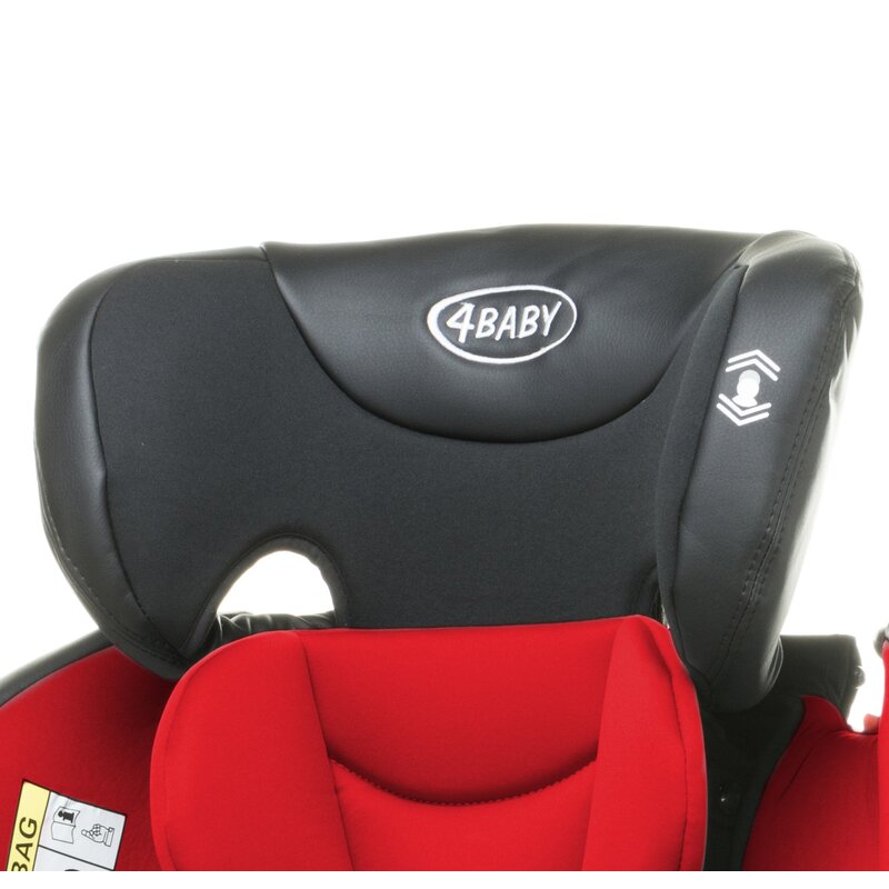 4baby - scaun auto rotativ roto-fix 0-36 kg rosu
