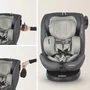 Coccolle - Scaun auto rotativ cu isofix grupa 0-36 kg  Nova Moonlit Grey - 6