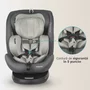 Coccolle - Scaun auto rotativ cu isofix grupa 0-36 kg  Nova Moonlit Grey - 7