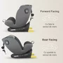 Coccolle - Scaun auto rotativ cu isofix grupa 0-36 kg  Nova Moonlit Grey - 8