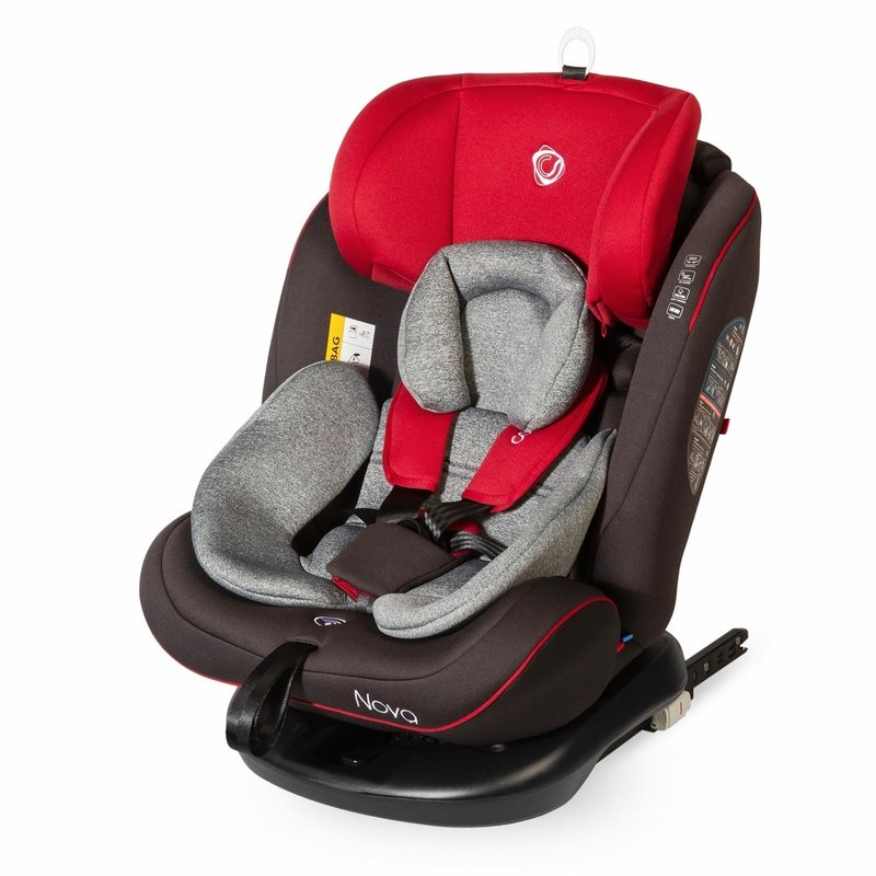 Coccolle - scaun auto rotativ cu isofix grupa 0-36 kg nova rosu