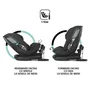 Scaun auto rotativ iSize Coccolle Velsa Jet black - 4