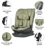 Scaun auto rotativ iSize Coccolle Velsa Moss green - 8