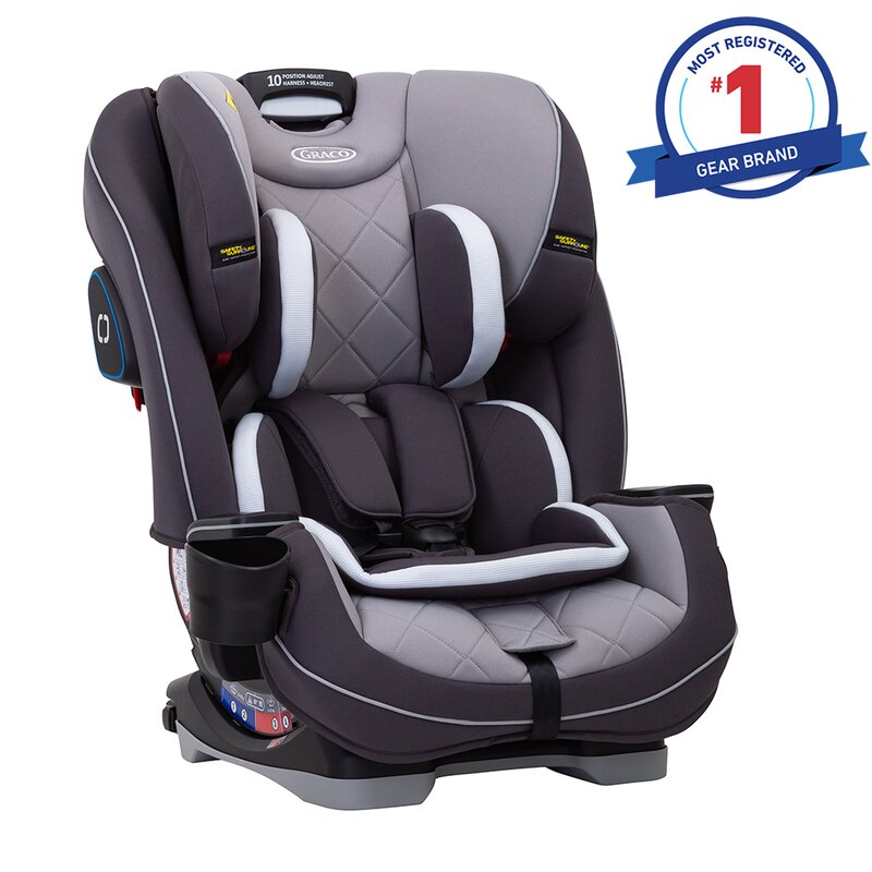 Graco - Scaun auto SlimFit LX Iron Spatar reglabil, Protectie laterala, 0-36 Kg, cu Isofix