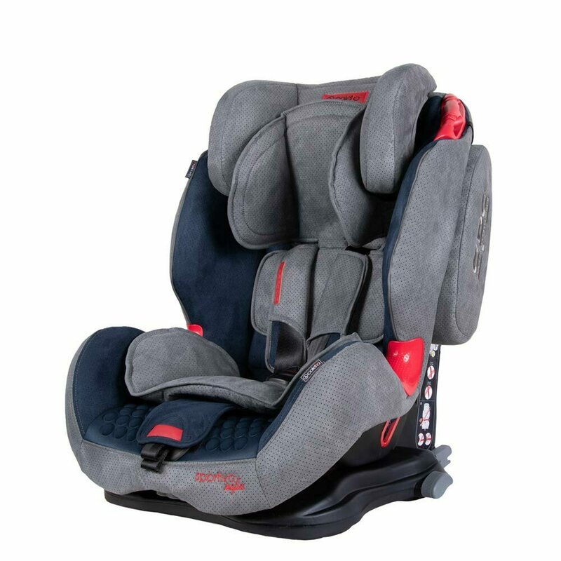 Coletto - scaun auto sportivo spatar reglabil, pozitie de somn, protectie laterala, 9-36 kg, albastru