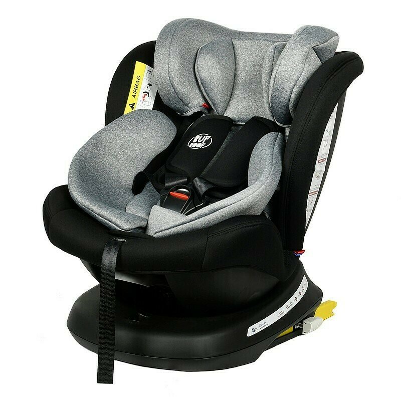 Buf boof - scaun auto tweety plus deluxe black cu isofix rotativ 360 grade 0 36 kg