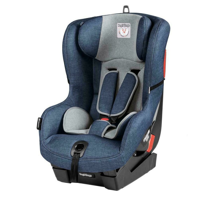 Peg perego - scaun auto viaggio 1 duo-fix k, 9-18 kg, urban denim redirect