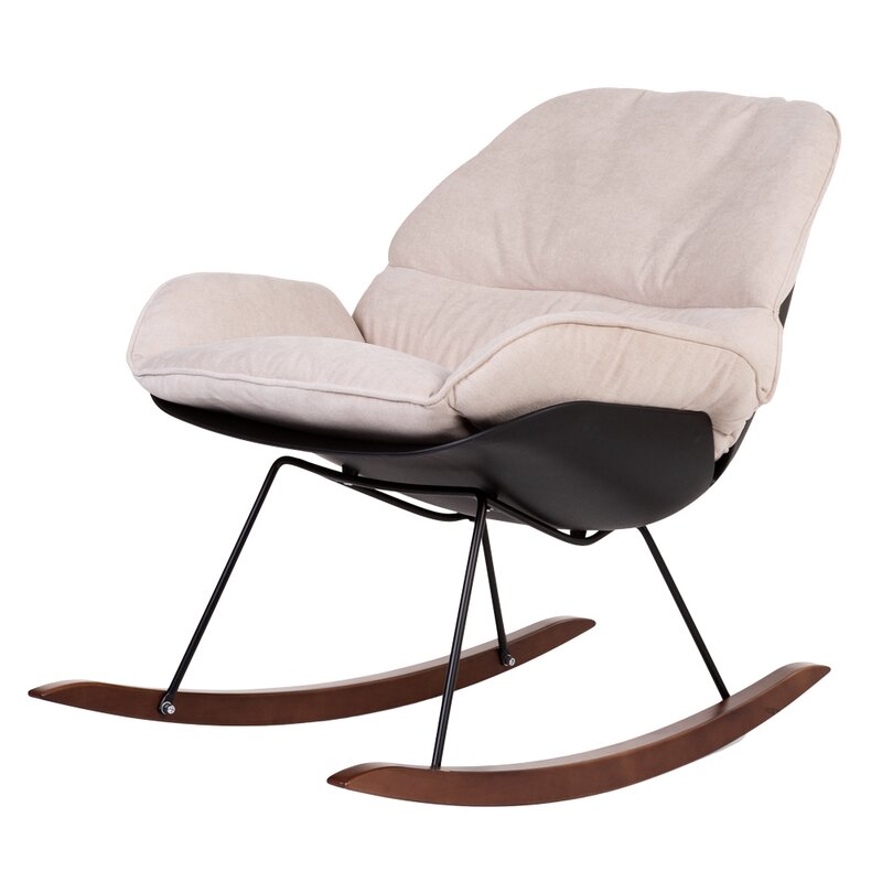 Childhome - scaun balansoar negru/alb