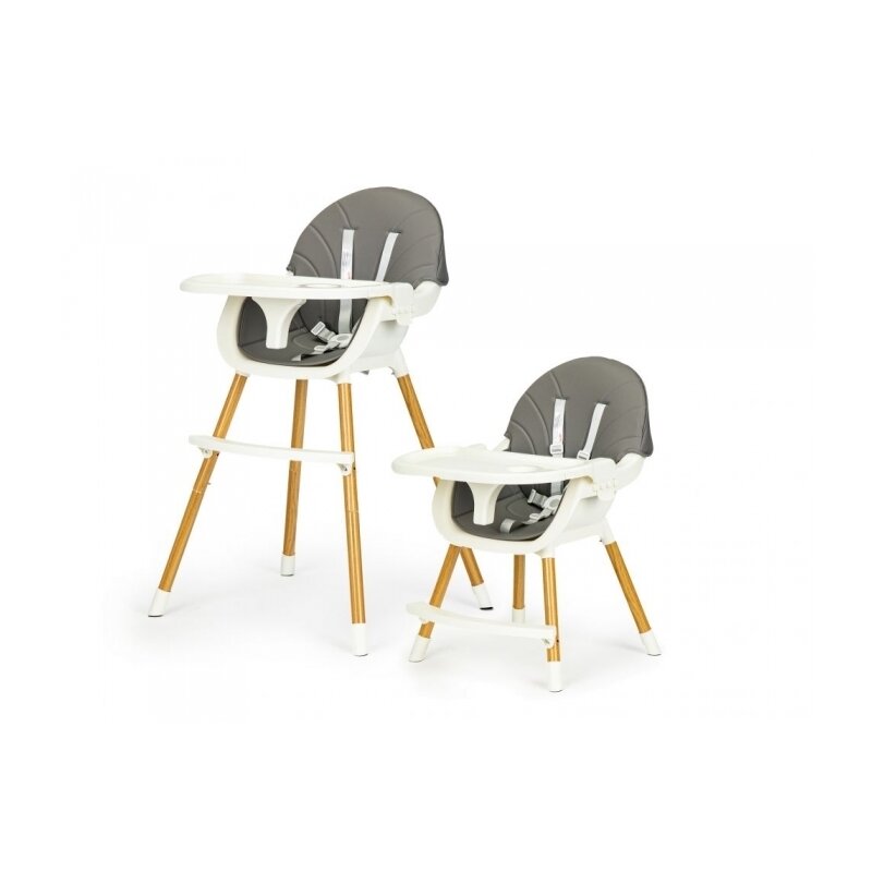 Ecotoys - scaun de masa reglabil ha-004 2 in 1, gri