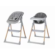 Scaun de masa 2 in 1, FreeON, Flexi Grow, Transformabil, Pliabil, Contine 2 accesorii, 0 luni +, Gri