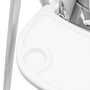 Scaun de masa 2 in 1, New Baby, Smart, Poate fi utilizat si ca leagan pentru copii, Cu telecomanda, Spatar reglabil in 4 pozitii, Cu 5 viteze de leganare, Cu melodii si jucarii, 0-36 luni, Grey - 9