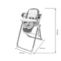 Scaun de masa 2 in 1, New Baby, Smart, Poate fi utilizat si ca leagan pentru copii, Cu telecomanda, Spatar reglabil in 4 pozitii, Cu 5 viteze de leganare, Cu melodii si jucarii, 0-36 luni, Grey - 12