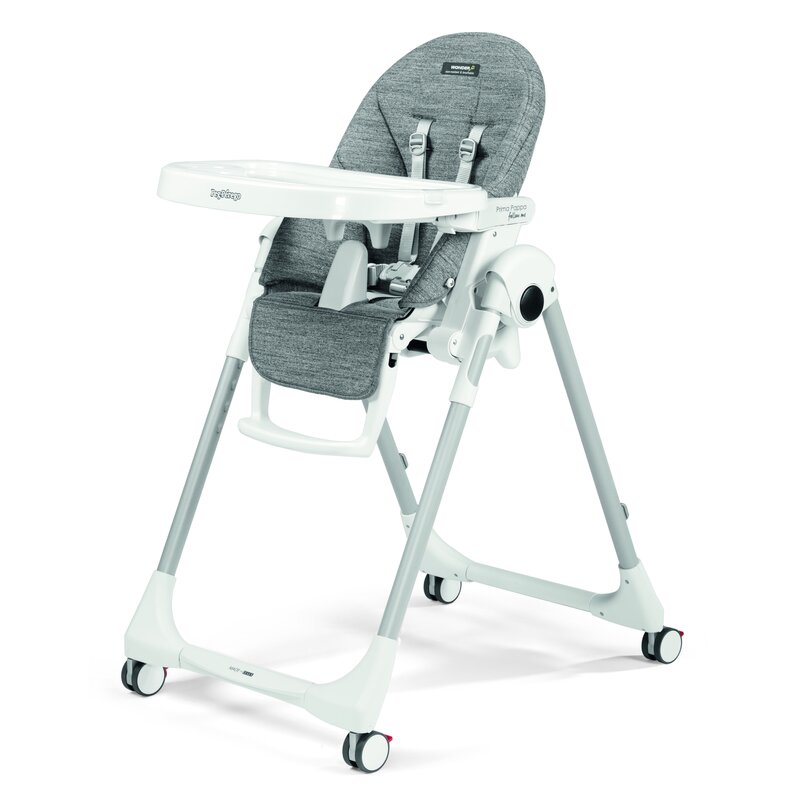 Peg perego - scaun de masa reglabil prima pappa zero follow me wonder pliabil, 2 in 1, gri