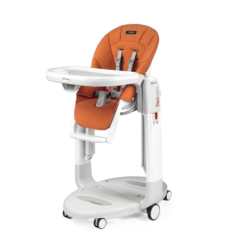 Peg perego - scaun de masa 3 in 1 tatamia follow me, 0-15 kg, wonder orange, portocaliu