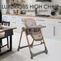 Scaun de masa, Bebe Stars, Nuovo, 2 in 1, Pliabil, Functie de balansoar, Pana la 15 kg, Cu tavita reglabila si detasabila, Conform cu EN14988:2017+A1:2020, 6-36 luni, Mocha - 2