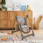 Scaun de masa, Bebe Stars, Nuovo, 2 in 1, Pliabil, Functie de balansoar, Pana la 15 kg, Cu tavita reglabila si detasabila, Conform cu EN14988:2017+A1:2020, 6-36 luni, Mocha - 3